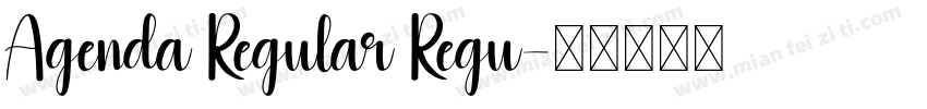 Agenda Regular Regu字体转换